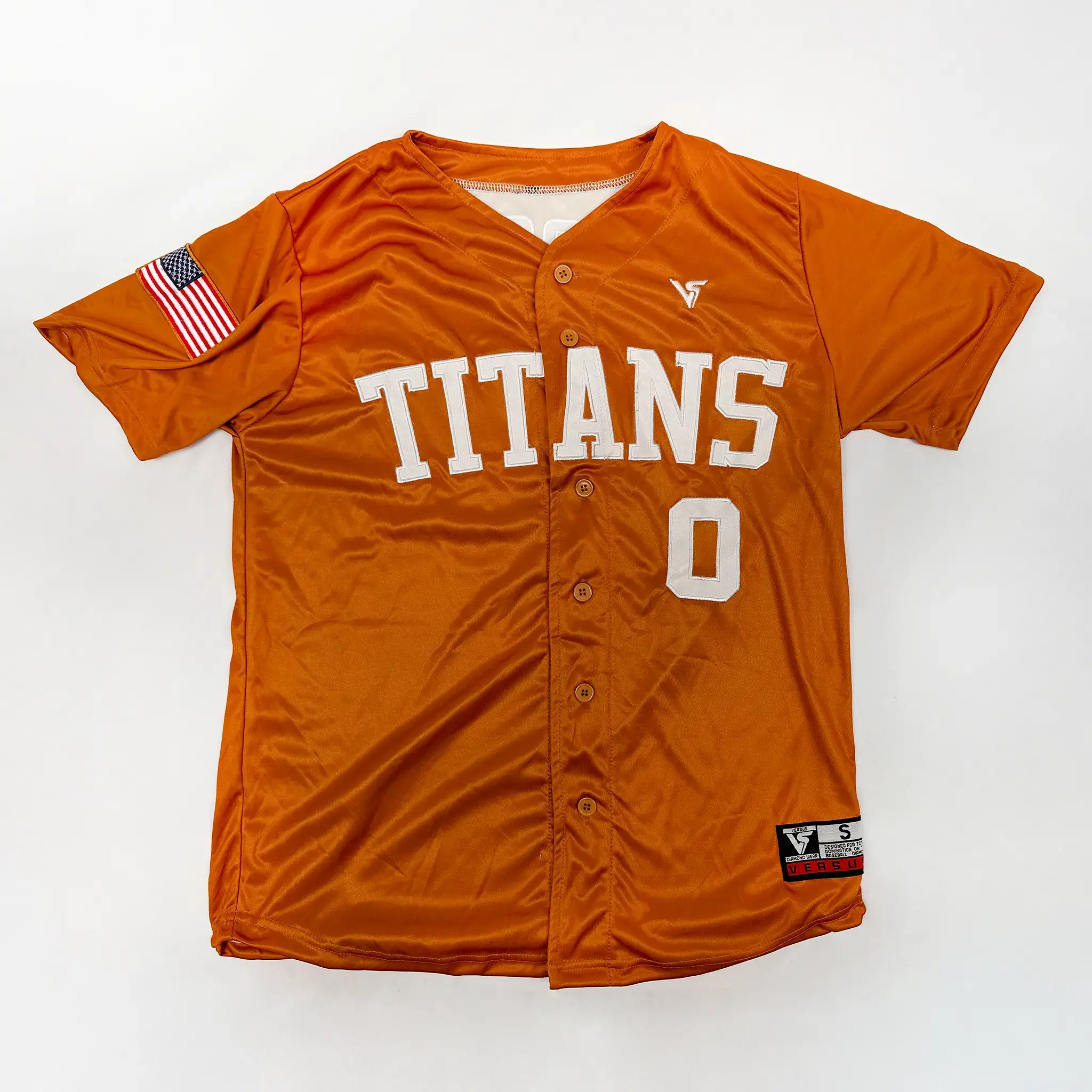 Orange Titans Baseball Uniform